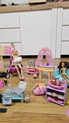 Zestaw lalki Barbie, akcesoria, meble