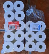 Rolki do kasy fiskalnej szer 57mm dł 30m 16 sztuk