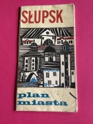 MAPA - PLAN MIASTA SŁUPSK - 1976 rok
