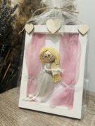 Makrama ramka prezent urodziny boho 