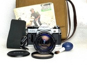 Aparat Canon ae-1 program analogowy na film 35mm obiektyw 28-200 i torba