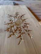 Deska rzeźbiona ze świerka