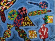 "Cukierki" Obraz malowany na płótnie 30x40cm,2015