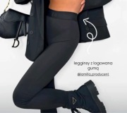 Legginsy La milla czarne logowane s 36
