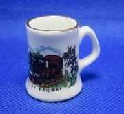 Naparstek Kolekcjonerski Mini Kubeczek Porcelanowy Lokomotywa Lappa Valley 