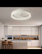 Nowoczesny elegancki wentylator sufitowy z oświetleniem LED