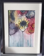 Obrazki z motywem abstrakcyjnych kwiatów 