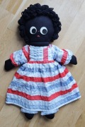 Lalka szmaciana GOLLIWOG (Golly girl) – Vintage, 45 cm