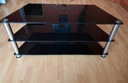 Elegancka czarna ława stolik rtv w bardzo dobrym stanie