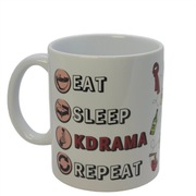 Kubek ceramiczny na PREZENT K-DRAMA REPEAT 330 ml koreańskie seriale KOREA