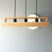 Lampa wisząca drewniana BOX60