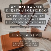 Wypracowanie z języka polskiego 