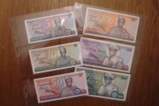 Zair zestaw banknotów  6 sztuk stan 1, 1-