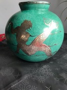 Waza srebro/kamionka ,Argenta-Gustavsberg, Wilhelm Kage, 