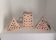 Domek mini dom dla owadów 3 szt. hotel dla owadów