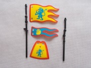 LEGO 10305 Dwie flagi i peleryna 10332, 31168 Nowe