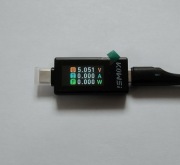 Miernik napięcia prądu Woltomierz Amperomierz USB-C KWS-1902L