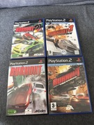 Kolekcja- Burnout 1,2,3 + revenge PS2