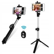 SELFIE STICK TRIPOD STATYW + PILOT BLUETOOTH