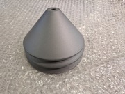 PODSUFITKA SREBRNA maskownica sufitowa do lampy STOŻEK