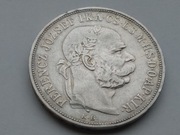 Austro-Węgry, 5 Koron 1900. Piękna moneta. stan 3+