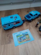 Playmobil  Trzy zestawy: auto jaskiniowiec kład z dinozaurami