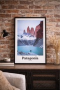 Plakat „Patagonia” A3 – styl podróżniczy / minimalistyczny