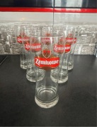 Zestaw komplet pokal szklanka wysokie do piwa zamkowe szklane szesciopak