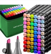 ARTISTRO ZESTAW 60 SZT MARKERÓW Z PODWÓJNĄ KONCOWKA 