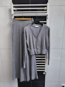 Komplet sweterkowy Lady Drama rozmiar 2 M/L wiskoza rozpinany sweter kardi