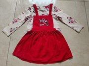 Zestaw dla dziewczynki, bluzeczka + spódniczka, Disney, r.80