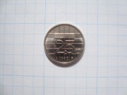 Holandia moneta 25 centów 1990 nikiel