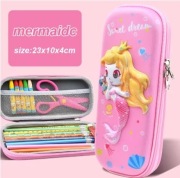 Piórnik 3D Mała syrenka; wodoodporny lekki o dużej pojemności.