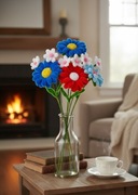 Bukiet stokrotek z drucików kreatywnych -Wyjątkowy prezent