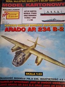 Model Kartonowy - Niemiecki samolot bombowo rozpoznawczy ARADO AR 234 B-2