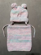 5.10.15 Czapka i Komin Zima Polar Pompony R. 52/54