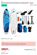 Nowa Deska Kajak SUP F2 All-round 10'6"  Dwukomorowa 150kg - 15cm grubości