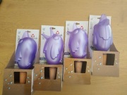 Duży dozownik wody do roślin balkonowych Scheurich XL nawadniacz niebieski