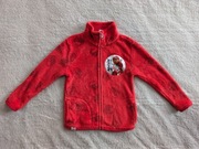 Czerwona zasuwana pluszowa bluza w klocki lego Lego Ninjago 98 - 104