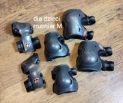 Zestaw ochraniaczy na rolki, rower - dla dzieci - rozmiar M 