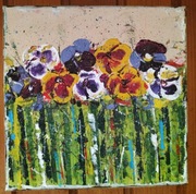 Obraz olejny ręcznie malowany 20x20cm 