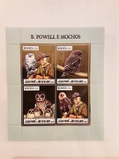 Gwinea Bissau 2005 Mi 2920-3   ark ptak sowa złoto  idealna  pozycja