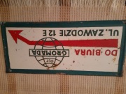 Tablica metalowa PRL