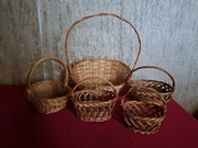 Zestaw koszyków koszyk wiklinowy 5szt nr2