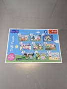 Świnka Peppa Puzzle 9 Układanek 327 Elementów 9w1 Najnowsza Wersja 