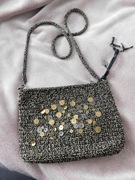 The Sak czarna beżowa torebka cekiny