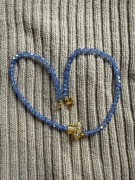 Naszyjnik grzybek, koraliki szklane :)