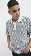 JACK & JONES__koszulka polo (S / M) dzianina / strukturalna / sweterek