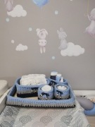 Zestaw koszyk organizer do pokoju niemowlęcego