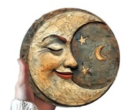 Metalowa zawieszka księżyc w stylu Vintage dekoracja ścienna